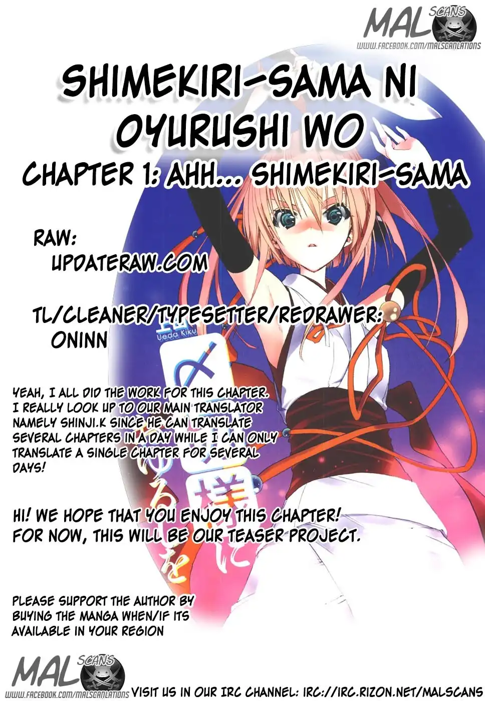 Shimekirisama ni Oyurushi o Chapter 1 40